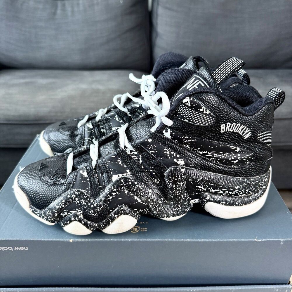 Adidas Crazy 8 Kobe Bryant Brooklyn Nets Black Basketball Shoes Men's Size 11